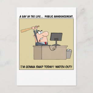 Gonna Snap (Angry Worker) Postkarte