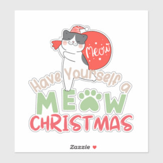 Gönnen Sie sich ein gemütliches Weihnachten Aufkleber