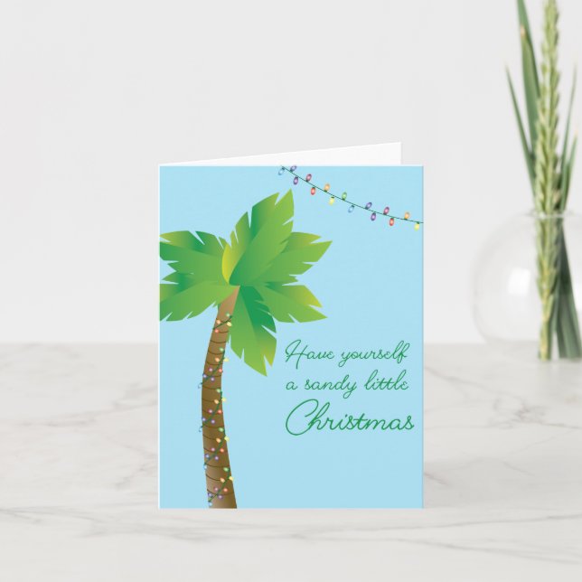 Gönnen Sie sich ein sandisches Weihnachtsfest Karte (Vorderseite)