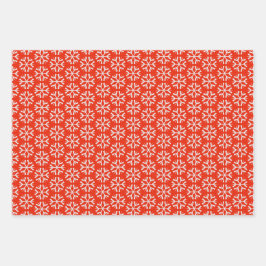 Gönnen Sie sich einen angenehmen Urlaub Snowflake Geschenkpapier Set