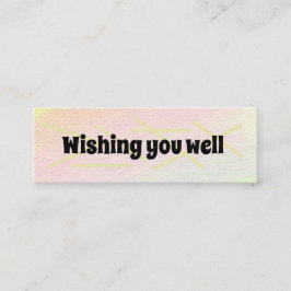 Gönnen Sie sich einen guten Rutsch/bald geht's mit Mini Visitenkarte