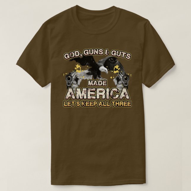 Gonnenwürfel Lasse Amerika drei Indepen Behalten T-Shirt (Design vorne)