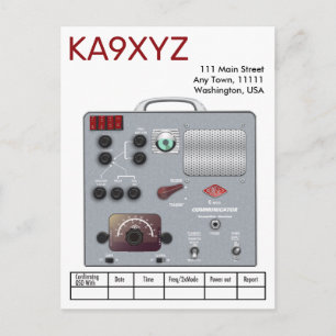 Gonset Communicator Transceiver Ham Radio QSL Postkarte