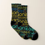 Gonzague Socken<br><div class="desc">Gonzague. Zeigen und tragen Sie diesen beliebten schönen männlichen Vornamen, der als bunte Wortwolke aus horizontaler und vertikaler, kursiver Handschrift in verschiedenen Größen und bezaubernden frischen Farben entworfen wurde. Tragen Sie Ihren positiven französischen Namen oder zeigen Sie der Welt, wen Sie Liebe oder Verehrung. Mit diesem Soft-Text-Kunstwerk zu vereinen ist...</div>