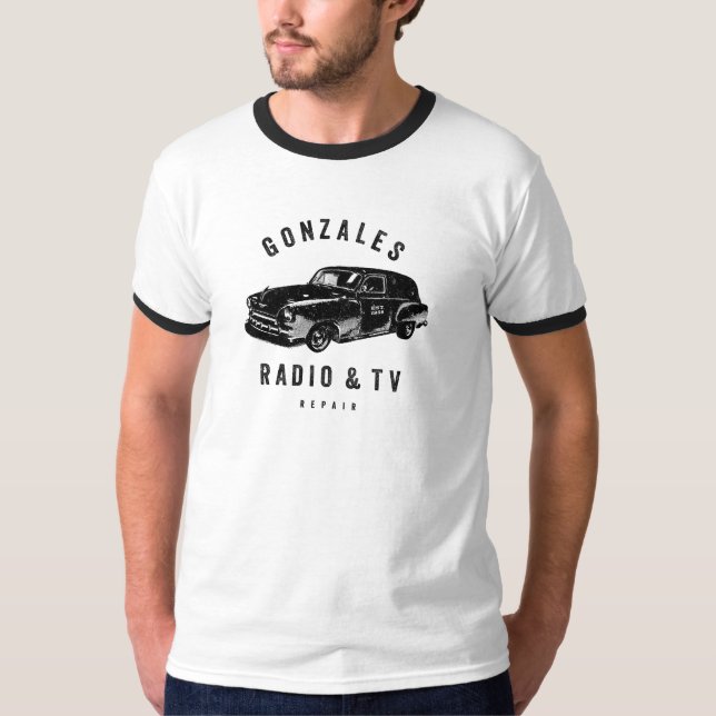 Gonzales Radio & TV Reparatur Männerklingeln T - S T-Shirt (Vorderseite)