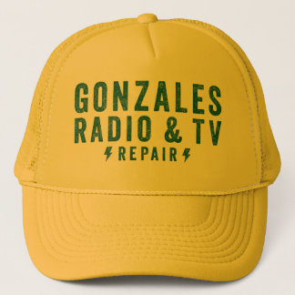 Gonzales Radio & TV Reparaturhut Truckerkappe