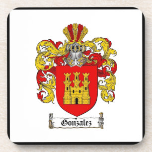 Gonzalez [Spanisch] Familienwappen * Getränkeuntersetzer