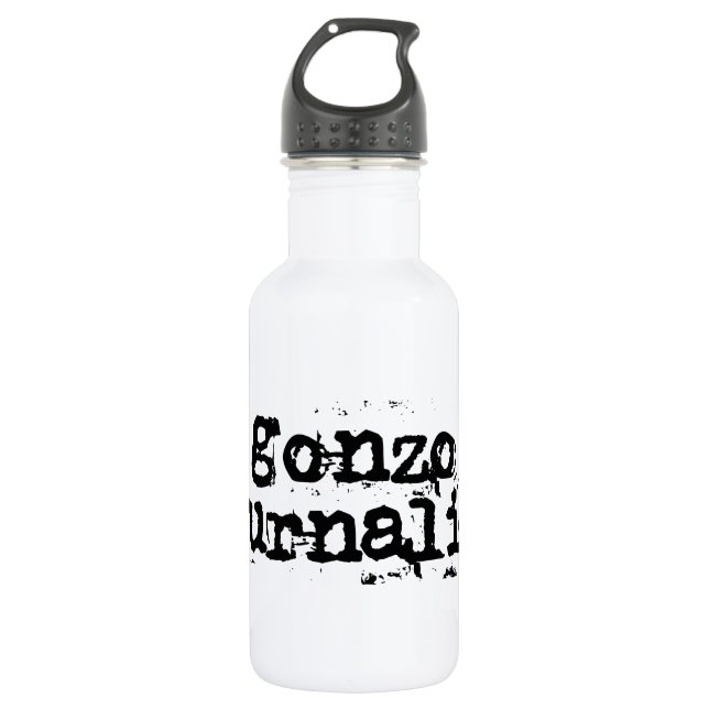 Gonzo Journalist Trinkflasche (Vorderseite)