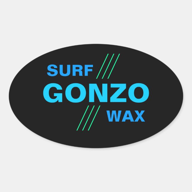GONZO SURF WAX Aufkleber (4) (Vorderseite)