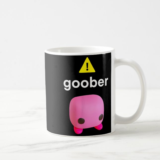 Goober Lustiger Meme Ironischer Weirore  Kaffeetasse (Rechts)