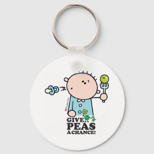 GoochiCoo - geben Sie Erbsen eine Möglichkeit Schlüsselanhänger