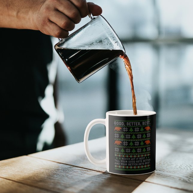 Good Better Best Never Let It Rest Christmas Quote Kaffeetasse (Von Creator hochgeladen)