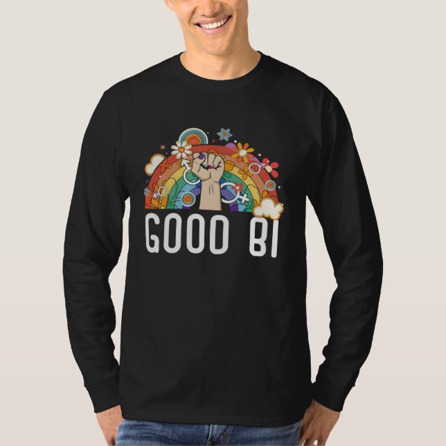 Good Bi Bisexual Rainbow Pride March Bisexuality L T-Shirt (Vorderseite)