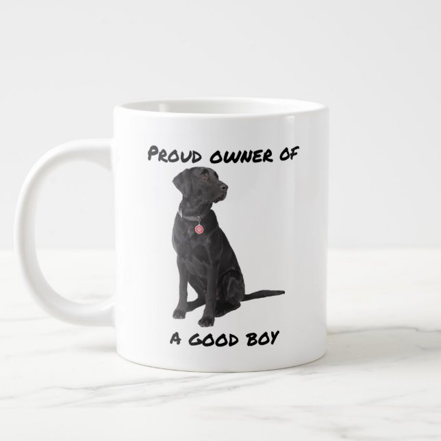 Good Boy Black Lab Jumbo-Tasse (Links)