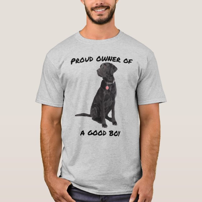 Good Boy Black Lab T-Shirt (Vorderseite)
