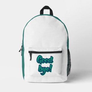 Good Bye Backpack  Bedruckter Rucksack