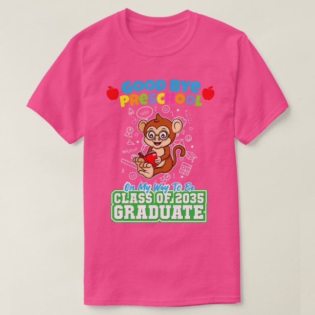 Good Bye Preschool Class of 2035 Graduate PreK 18 T-Shirt (Design vorne)
