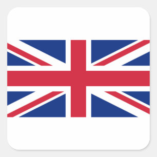 Good color UK United Kingdom flagge "Union Jack" Quadratischer Aufkleber