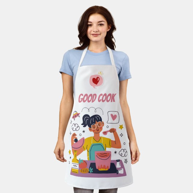 Good Cook Kitchen Apron – Funny & Motivational Coo Schürze (Getragen)