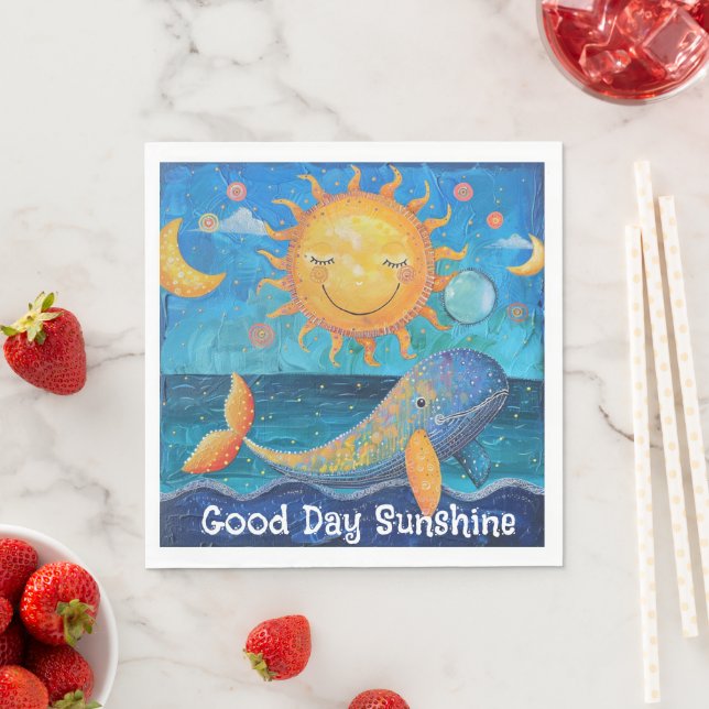 Good Day Sunshine Paper Napkin Serviette (Beispiel)