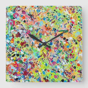 Good Day Sunshine Wall Clock Quadratische Wanduhr