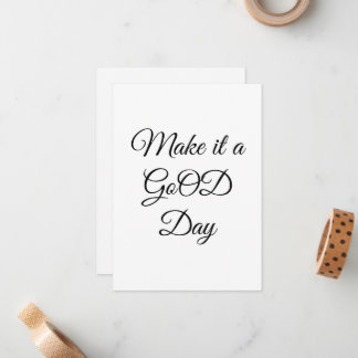 GoOD-Flachnotierkarte Mitteilungskarte