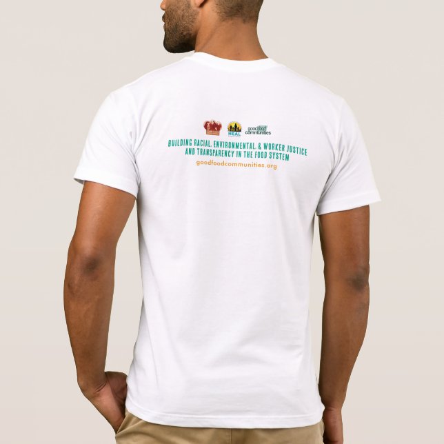 Good Food Communities T-Shirt Unisex ~SOFT (Rückseite)