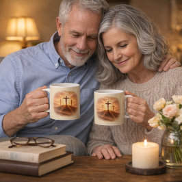 Good Friday Three Crosses Sunset Kaffeetasse