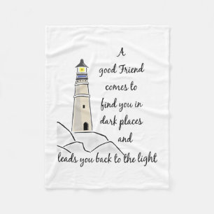 Good Friend Inspiration Zitat Fleecedecke