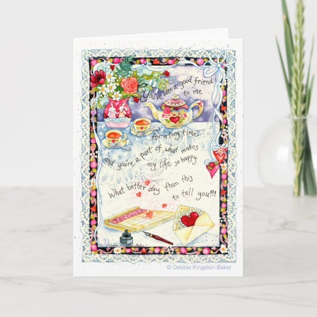 Good Friend Valentine Feiertagskarte (Vorderseite)