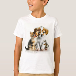 Good Friends Puppy And Kitten T-Shirt