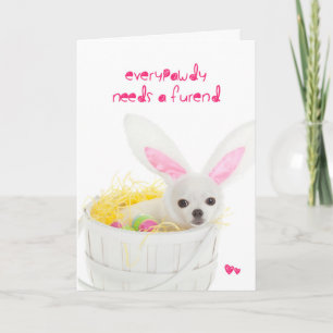 Good Frippy Puppy Easter Card Feiertagskarte