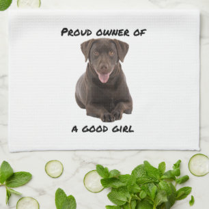 Good Girl Chocolate Labrador Geschirrtuch