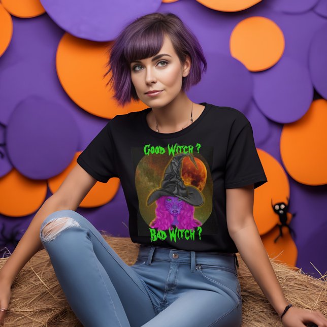 Good Hexe Bad Witch Halloween-Party T-Shirt (Von Creator hochgeladen)