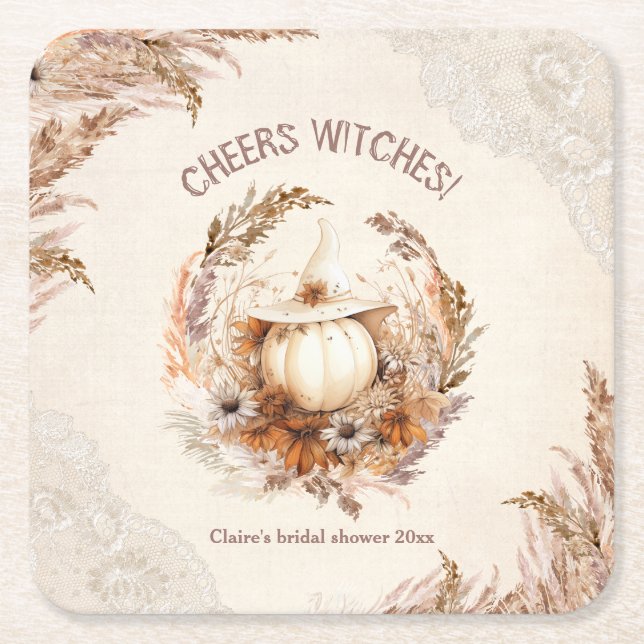Good Hexe Halloween Brautparty Paper Untersetzer (Vorderseite)