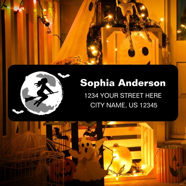 Good Hexe Halloween-Party Mail Rücksendeadresse (Von Creator hochgeladen)