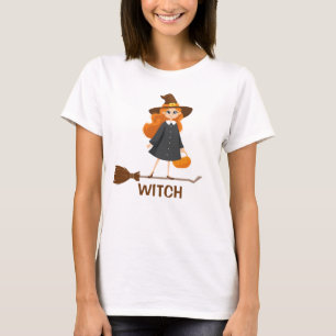 Good Hexe Niedlich Halloween Broom Cartoon Funny T-Shirt