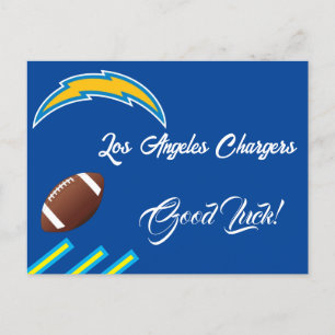 Good Luck for Los Angeles Chargers team Ankündigungspostkarte