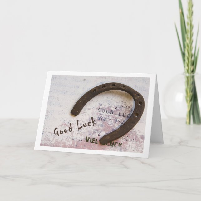 Good Luck Karte (Vorderseite)
