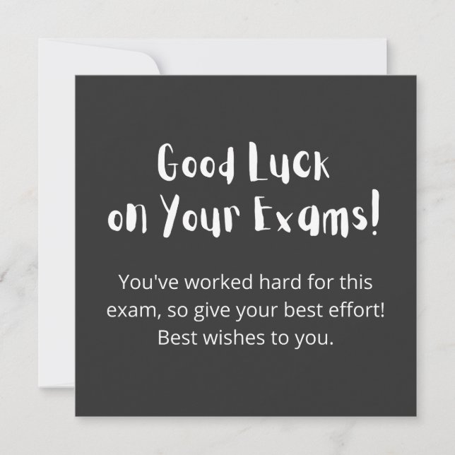 Good Luck on Your Exams! Einladung (Vorderseite)