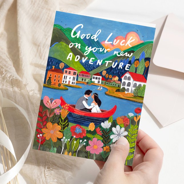Good Luck on Your New Adventure Scenic Love Karte (Good Luck on Your New Adventure Scenic Love Card)