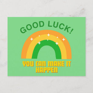 Good Luck - You can male it happen Postkarte