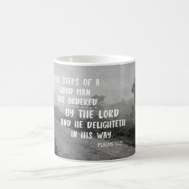 Good Man Psalms Bible Verse Kaffeetasse (Mittel)