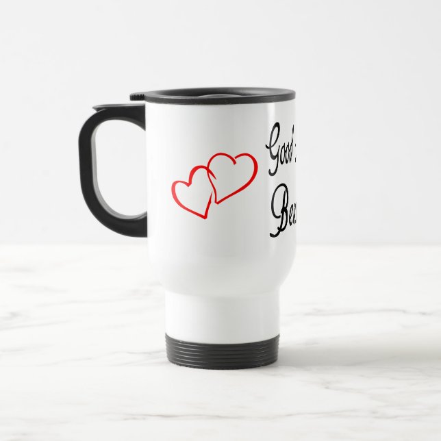 Good Morning Beautiful Red Heart Liebe Tasse (Links)