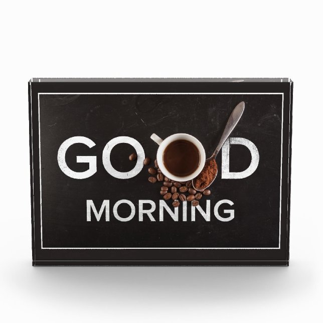 Good Morning Coffee Foto Block (Vorderseite)