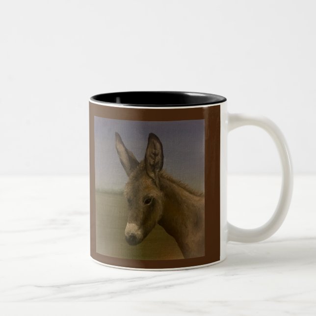 Good Morning Donkey Zweifarbige Tasse (Rechts)