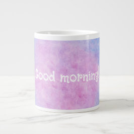 Good Morning! | Dreamy Clouds Kids Art Jumbo Mug Jumbo-Tasse