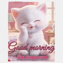 Good Morning Fleece Blanket - Bleibe Cosy & Always