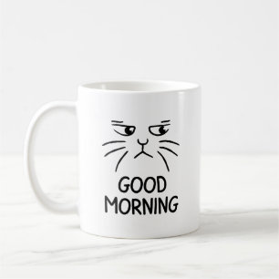 Good Morning - Grumpy Cat Coffee Tasse - Einmalige