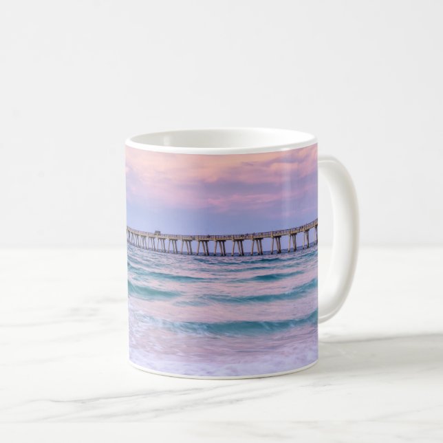 Good Morning Navarre Beach Pier Kaffeetasse (VorderseiteRechts)